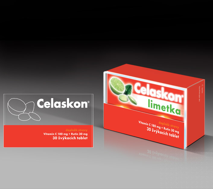 bliakjící krabička Celaskon